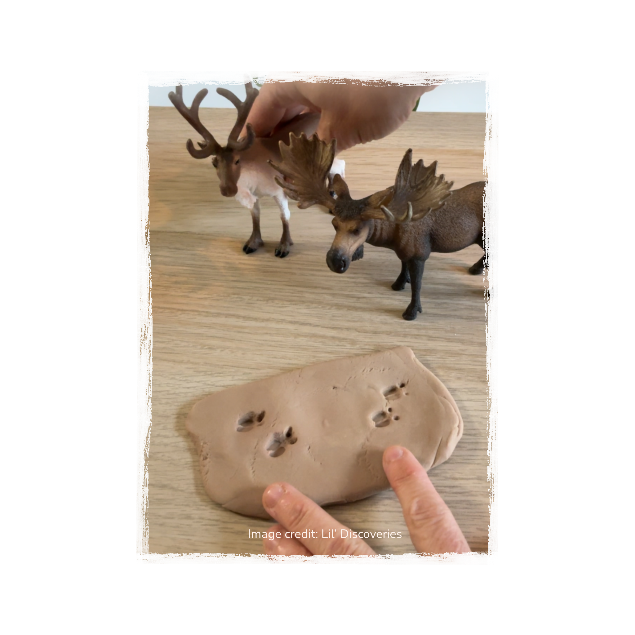 pootafddrukken maken met Schleich